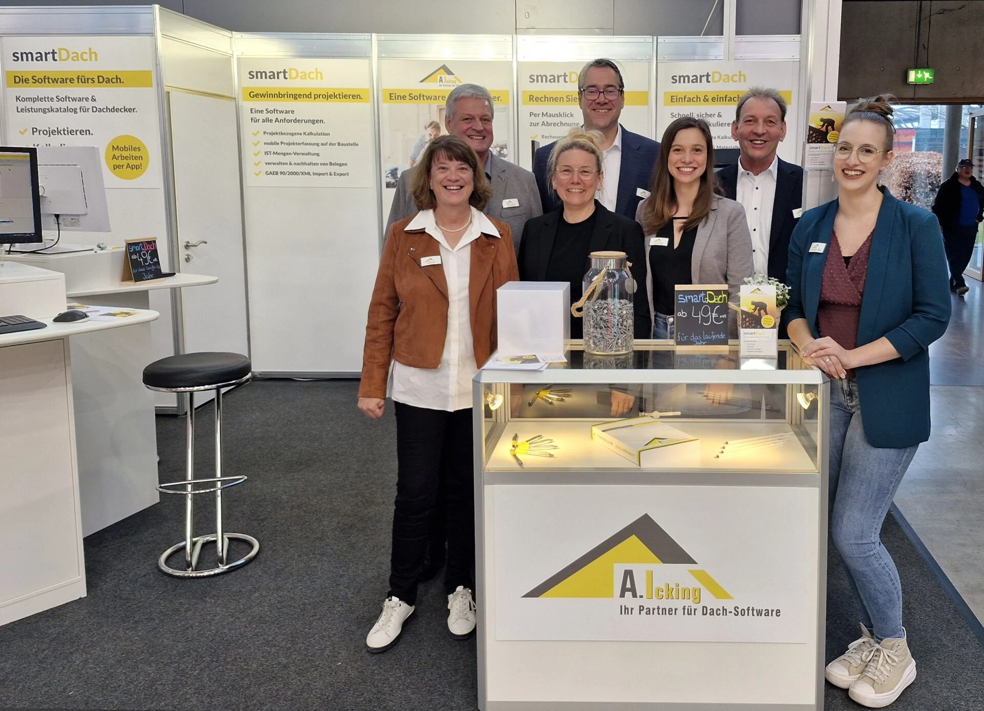 DACH und HOLZ 2024 Messestand von A. Icking auf der DACH und HOLZ 2024